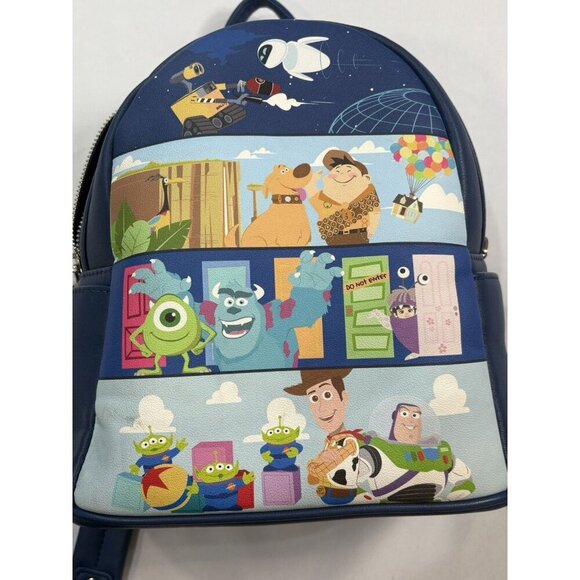Loungefly Disney Pixar Panel Scenes Up Monsters Toy Story Mini Backpack main image 7